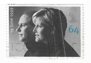Great Britain / 1999 | Prince Edward and Sophie Rhys-Jones (In Profile) (64p) | Postage Stamp