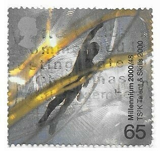 Great Britain / 2000 | Silhouetted Figure Within Latticework (65p) | Postage Stamp