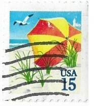 United States / 1990 | Beach Umbrella (15￠) | Postage Stamp