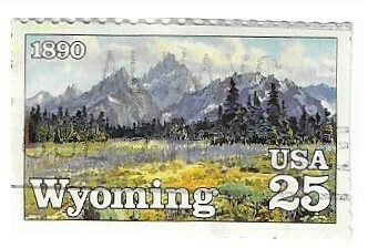 United States / 1990 | Wyoming 1890 (25￠) | Postage Stamp