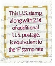 United States / 1991 | Rate Makeup Stamp (4￠) | Postage Stamp
