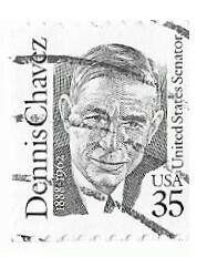 United States / 1991 | Dennis Chavez - U.S. Senator (35￠) | Postage Stamp