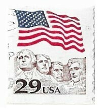 United States / 1991 | Flag Over Mt. Rushmore (29￠) | Postage Stamp