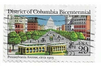 United States / 1991 | District of Columbia - Pennsylvania Avenue, Circa 1903 (29￠) | Postage Stamp