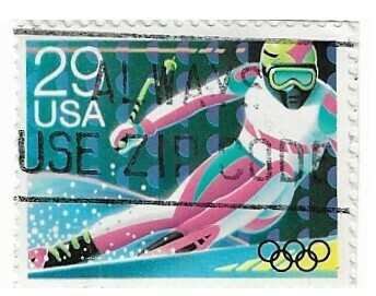 United States / 1992 | Skiing - Winter Olympics (29￠) | Postage Stamp