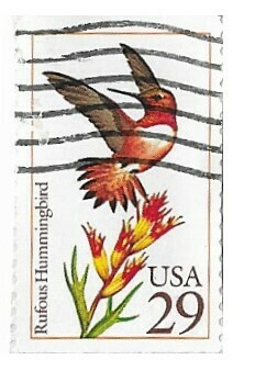 United States / 1992 | Rufous Hummingbird (29￠) | Postage Stamp