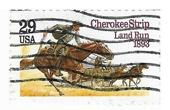 United States / 1993 | Cherokee Strip Land Run 1893 (29￠) | Postage Stamp