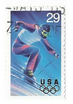 United States / 1994 | Slalom - Winter Olympics (29￠) | Postage Stamp