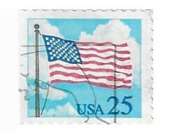 United States / 1988 | Flag and Clouds (25￠) | Postage Stamp