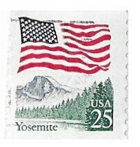United States / 1988 | Flag Over Yosemite (25￠) | Postage Stamp