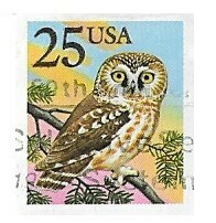 United States / 1988 | Boreal Owl (25￠) | Postage Stamp