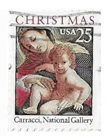 United States / 1989 | Madonna and Child - Christmas (25￠) | Postage Stamp