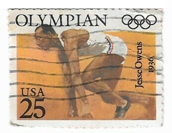 United States / 1990 | Jesse Owens, 1936 - Olympian (25￠) | Postage Stamp