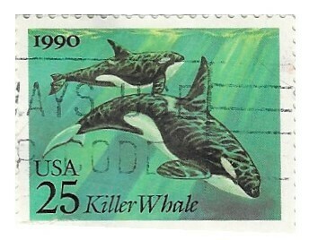 United States / 1990 | Killer Whale (25￠) | Postage Stamp