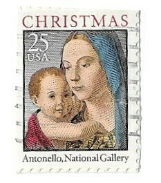 United States / 1990 | Madonna and Child - Christmas (25￠) | Postage Stamp