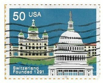 United States / 1991 | Switzerland - Founded 1291 (50￠) | Postage Stamp