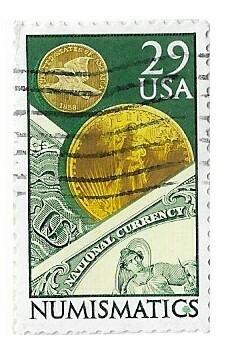United States / 1991 | Numismatics (29￠) | Postage Stamp