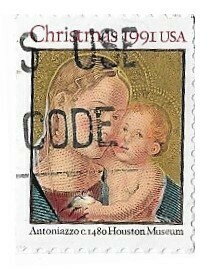United States / 1991 | Madonna and Child - Christmas (29￠) | Postage Stamp