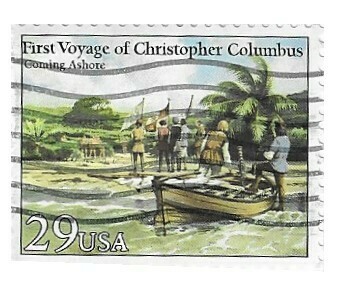 United States / 1992 | Columbus: Coming Ashore (29￠) | Postage Stamp