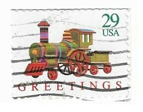 United States / 1992 | Greetings: Toy Train (29￠) | Postage Stamp
