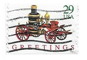 United States / 1992 | Greetings: Toy Fire Engine (29￠) | Postage Stamp