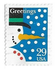 United States / 1993 | Greetings: Snowman (29￠) | Postage Stamp