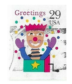 United States / 1993 | Greetings: Jack-in-the-Box (29￠) | Postage Stamp | Rectangle Shape