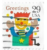 United States / 1993 | Greetings: Jack-in-the-Box (29￠) | Postage Stamp | Square Shape