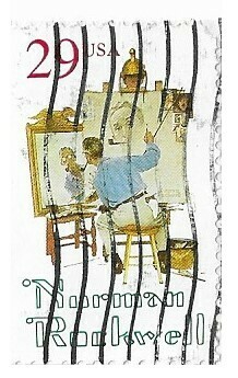 United States / 1994 | Norman Rockwell - Self Portrait (29￠) | Postage Stamp