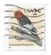 United States / 1996 | Red-Headed Woodpecker (2￠) | Postage Stamp