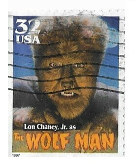 United States / 1997 | Lon Chaney, Jr. as The Wolf Man (32￠) | Postage Stamp