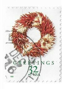 United States / 1998 | Greetings: Chilli Pepper Wreath (32￠) | Postage Stamp