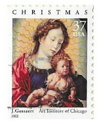 United States / 2003 | Madonna and Child - J. Gossaert (37￠) | Postage Stamp