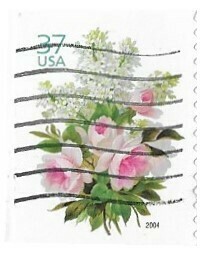 United States / 2004 | Wild Lilacs and Pink Roses (37￠) | Postage Stamp