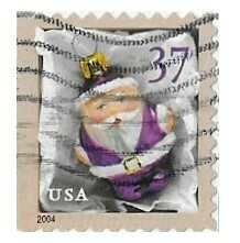 United States / 2004 | Purple Santa Ornament (37￠) | Postage Stamp