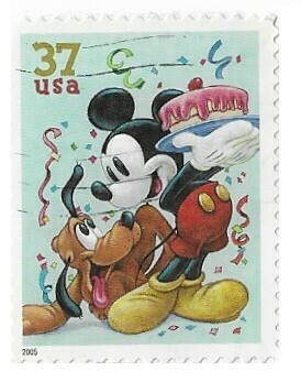 United States / 2005 | Pluto and Mickey Mouse (37￠) | Postage Stamp