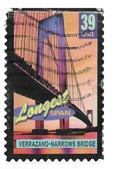 United States / 2006 | Verrazano-Narrows Bridge - Longest Span (39￠) | Postage Stamp