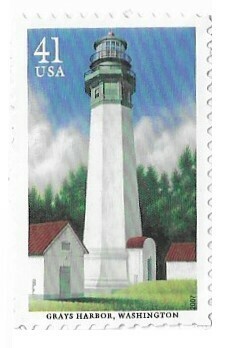 United States / 2007 | Grays Harbor, Washington - Lighthouse (41￠) | Postage Stamp