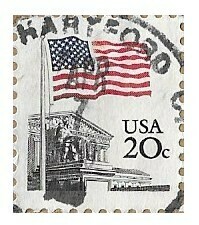 United States / 1984 | Flag Over Supreme Court (20￠) | Postage Stamp