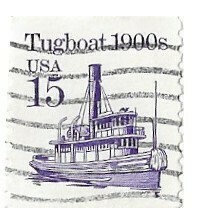 United States / 1988 | Tugboat 1900s (15￠) | Postage Stamp