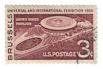 United States / 1958 | United States Pavilion - Brussels (3￠) | Postage Stamp