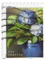 United States / 2017 | Blue Hydrangea (Forever) | Postage Stamp