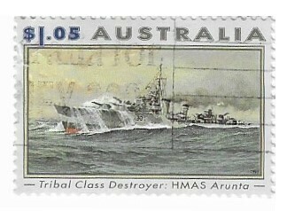 Australia / 1993 | Tribal Class Destroyer: HMAS Arunta ($1.05) | Postage Stamp