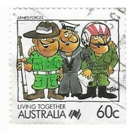 Australia / 1988 | Living Together: Armed Forces (60 c) | Postage Stamp