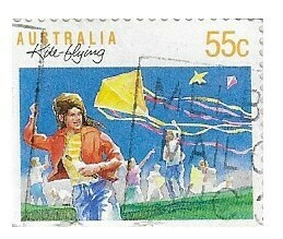 Australia / 1989 | Kite-Flying (55 c) | Postage Stamp