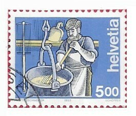 Switzerland / 1993 | Cheesemaker (5 fr) | Postage Stamp