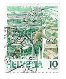 Switzerland / 1986 | Package Distribution Facility (10 ct) | Postage Stamp