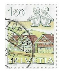 Switzerland / 1982 | Gemini and Schoenengrund AR (1.60 fr) | Postage Stamp