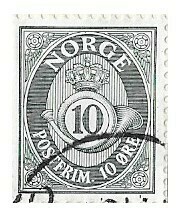 Norway / 1969 | Posthorn (10 Øre) | Postage Stamp
