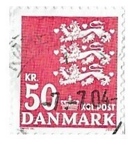 Denmark / 1985 | Coat of Arms (50 Dkr.) | Postage Stamp